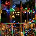 ITICdecor Solar Flower String Lights Outdoor Waterproof 50 LED Solar Powered Fairy Lights for Garden, Fence, Patio, Yard, Christmas Tree & Party Decor (Multi-Color)