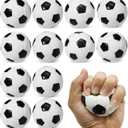 Urspasol 12-Pack Soccer Stress Balls 2.5 Inch Small Soft Foam Squeeze Soccer Mini Sport Balls for Kids Party Decorations, Favors & Anxiety Relief , Hand Exercise, Team Building Gifts School Rewards