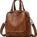 sqlp Small Backpack Purse for Women Fashion Daily Use Purses Back Pack Travel Shoulder Bags (Brown)