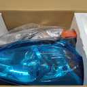 WEELMOTO Headlights Assembly For 2000-2007 Ford Taurus Headlight Assembly Replacement For 2000 2001 2002 2003 2004 2005 2006 2007 Ford Taurus Headlamp Chrome Housing Amber Reflector Left + Right Side