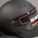 Motorcycle Helmets for Adult Men Women,MG666 Full Face Helmet | DOT Approved Retro Motorbike Racing Street Bike Helmets with 2 Visors & Carry Bag,Washable Liner,Multiple Ventilation System, Matte Black-B, Medium
