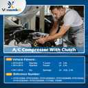 AC Air Conditioner Compressor with Clutch 977012S500 Compatible with Hyundai Tucson 2010-2013 2.0L Tucson 2014-2015 2.4L Kia Sportage 2011-2016