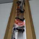 Homode Coat Rack Wall Mount, 29 Inch Long Shelf with Hooks, Wood Entryway Shelf with 5 Hangers for Hanging Hat Jacket Backpack Purse, Rustic Brown Black