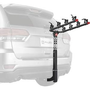 Allen Sports Deluxe 4-Bike Hitch Mount Rack (2-Inch Receiver) , Black (Black)