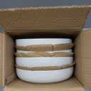 famiware Milkyway 33 oz Pasta Bowls Set of 8, Matte White