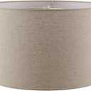 Aspen Creative 31461A Transitional Hardback Drum (Cylinder) Shape Spider Construction Lamp Shade in Beige, 17" Top x 17" Bottom x 10" Height