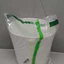 UUJOLY Plastic Small Trash Can Wastebasket, Garbage Container Basket for Bathrooms, Laundry Room, Kitchens, Offices, Kids Rooms, Dorms, (White, 1.8 Gallon)