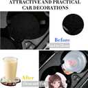 100 PCS Sublimation Blank Car Coasters, 2.75 in Circular Opening Blank Sublimation Coasters for Thermal Sublimation DIY Crafts,Car Coasters.