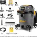 Vacmaster Professional Beast VJN1012PF 0201 FLT+10-Gal Wet/Dry Vac Synchro