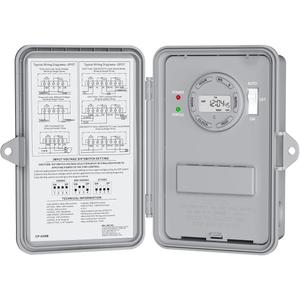 BN-LINK Pool Pump Timer, Outdoor Timer Box, Heavy Duty, 2HP 40A Max, 120, 240, 277 VAC, for Pool Pump, Water Heater, Fans, SPA, ETL Listed (Digital)