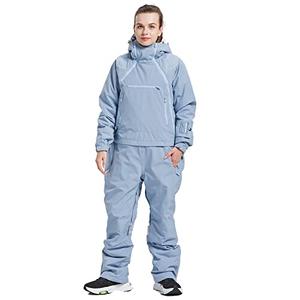 BUMDEEP Womens One Pieces Ski Suits Jumpsuits Snowsuits Snowboard Jackets Waterproof(Blue,M)