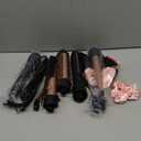 Lopeie 5 in 1 Curling Iron with Thermal Brush and 4 Interchangeable Ceramic Barrels(1/2 to 1 1/2 inch), Curling Wand Set with Flat Iron, Fast Heating, Dual Voltage Hair Curler, Mothers Day Gifts (Rose Gold)