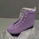 Silvertree Roller Skates for Women and Men PU Leather High-top Adult Roller Derby Skates Wheels Light Up Roller Skates Four-Wheel Shiny Roller Skates for Girls Boys Unisex  US:6