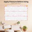 EYROZILL 2025-2027 Dry Erase Wall Calendar, 48"x32" Large Monthly Planner for Home, Office & Classroom, Academic Year Whiteboard with Markers & Eraser (July 2025 - June 2027)