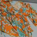 Women's 1 Piece Swimsuit Halter Drawstring Bathing Suit with Cover Up M