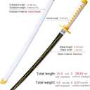 Demon Slayer Sword for Kids 31inch - Bamboo Blade with Belt and Sword Stand - Anime Sword Original TextureDemon Slayer Katana for Cosplay Purpose, Large