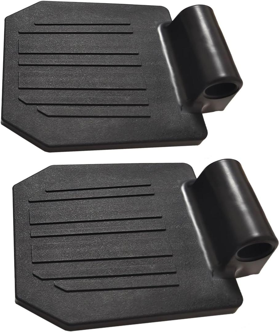 1 Pair of Universal Footplate for The Wheelchair, Transport Chair Footrest Elevating Leg Rests Replacement Parts for Standard Wheelchair Repair Parts (Black)