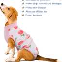 Kuoser Dog Recovery Suit Female, Dog Onesie for Surgery, Female Spay and Male Neuter Onesie for Post-Op Care, Prevent Licking Puppy Onesies, Pink L (Pink)