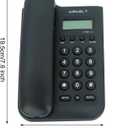 Corded Basic Landline Phone, TelPal FSK/DTMF Simple Caller ID Telephone with LCD Incoming Call Number Display, Small Desk/Wall Mountable Analog Phone for Home Office (Black)