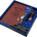 Harry Potter Lockable Diary with UV Invisible Ink Pen for Kids, Teens, Secret Journal with Key, Lined Pages, Stationery Supplies, Gifts for Kids (Brown UV Pen)