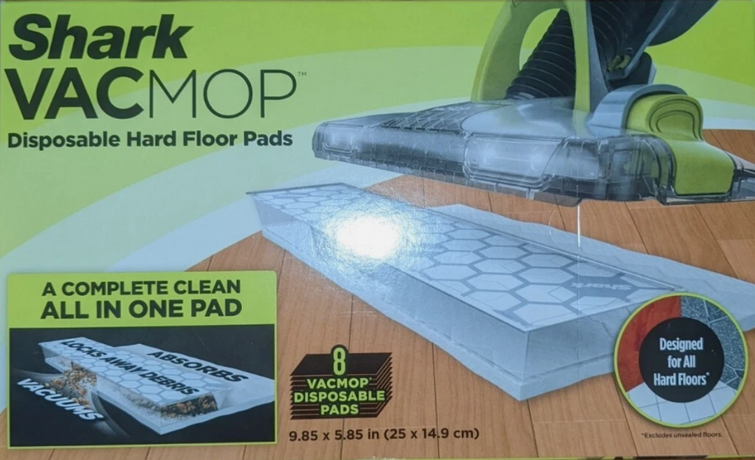 Shark VACMOP 8 Count Disposable Hard Floor Vacuum and Mop Pad Refills VMP08 Shark VACMOP 8 Count Disposable Hard Floor Vacuum and Mop Pad Refills VMP08