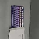 MOFII Computer Keyboards Wired, Plug Play USB Full Size Typewriter Keyboard, Cute Colorful Aesthetic Keyboard with Foldable Stands for Windows PC Laptop (Purple Gradient)