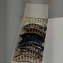 8 Pack Flat Hair Clips for Women  Large Matte Rectangle No-Slip Claw Clips, Strong Hold Square Hair Accessories for Thick & Thin Hair, Lay Flat Design for Work & Daily Styling (Multi-Color)