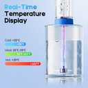 Ear Wax Removal - Ear Cleaner with 4 Pressure Modes, Ear Cleaning Kit with Digital Temperature Display, Safe & Effective Ear Irrigation Flushing System (White)