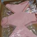 Douaowoc 36 Pcs PU Leather Purse Gift Bags with Handles Ribbon Purse Party Favor Bags for Baby Showers Birthday Wedding Candy (Pink)