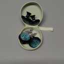 MSINMKOK 4 Pack Drawer Knobs Decorative Blue Leaves Cabinet Knobs Crystal Glass Drawer Pull Handles for Dressers Cabinets Kitchen Bathroom - Cupboards Wardrobes Hardware Furniture Knobs