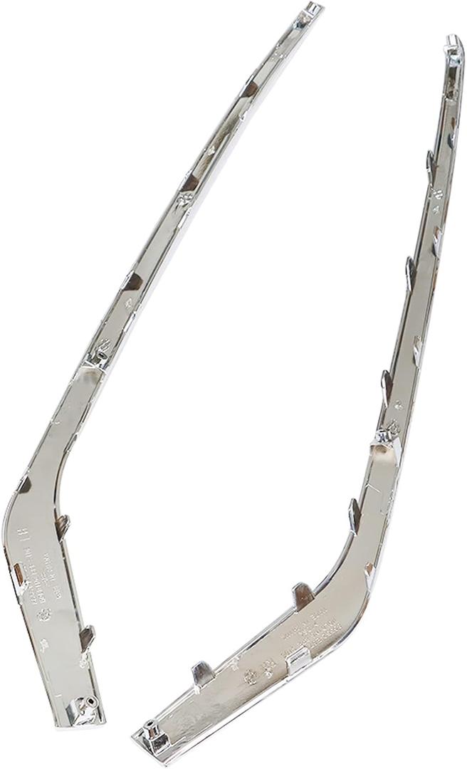 Front Bumper Trims Left and Right Side Chrome Replacement for Sonata 2018 2019