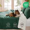 Andency Dark Emerald Green King Size Comforter Set, 3 Pieces Forest Hunter Green Boho Solid Bedding Comforters & Sets, Soft Lightweight Polyester All Season Reversible Bed Set for Men Women