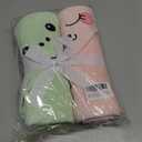 Mooreeke 2 Pack Toddler Towels - 100% Cotton Toddler Hooded Towels - Soft Baby Bath Towel with Hood for Newborn - Comfort Towel for Baby Girls and Boys - Animal Shaped (Dinosaur & Bunny)