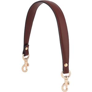 PH PandaHall 20.3 Inch Imitation Leather Bag Strap, Short Purse Strap 1 Inch Wide Bag Strap Replacement Bag Handle Handbag Strap with Golden Clasp for Women DIY Underarm Bag Handbag, Coffee Color