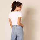 Amazon Essentials Women's Short Sleeve Stretch Cotton Jersey Slim-Fit T-Shirt Bodysuit, Pack of 2, XL