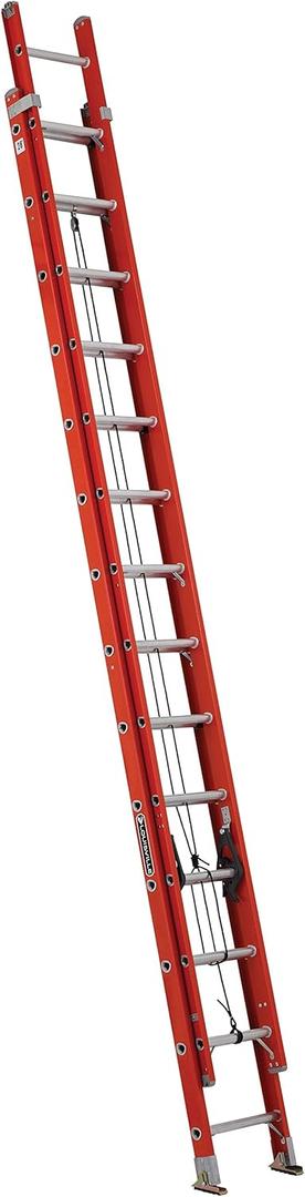 Louisville Ladder 28-foot Fiberglass Extension Ladder, 300-Pound Load Capacity, Type IA, FE3228