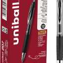 uni-ball 207 Retractable Gel Pens Medium Point, 0.7mm, Black, 12 Pack