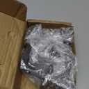 3TO Handrail Brackets - 4 Pack L-Shape Black Modern Design for Easy Installation Support Running LED Low-Voltage Cables