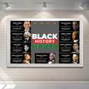 2 x XNXQLFPY Black History Month Posters 9 Charts,Black History Month Bulletin Board Decorations,Educational And Learning Activities For Classroom, Home(9 "x18)