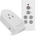 Super Switch Wireless Remote Control Home US Plug Power Strip (2 Outlets, 1 Remote)