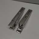 Microwave Bracket Wall Mount Heavy Duty Under Cabinet Microwave Mount Holder Stainless Steel Folding Shelf Universal Rack Kit 2 Pack Silver