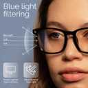 2 x livho High Tech Blue Light Glasses - Advanced Blue Light Blocking Computer Glasses - Screen Fatigue & UV Protection