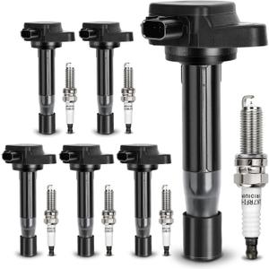 UF603 Ignition Coil & 97390 Double Iridium Spark Plug For HONDA 2008-2017 Accord Crosstour Odyssey, Acura 2009-2014 RI TI TSX TSX Replaces# 5C1681 52-2036 IC693 C1624