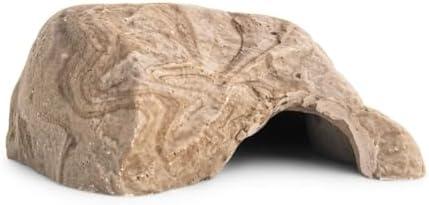 Fluker's Reptile Rock Cave, Natural Looking Rock Cave for all Reptiles, Amphibians and Arachnids, Large 9"
