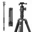 Fotopro 73" Carbon Fiber Tripod for Camera, Compact Travel Tripod with Ball Head, Detachable Monopod with Quick Release Plate and Camera Bag, Load up to 22lbs/10KG