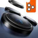 TORRAS 3-Year Ultimate Durability for iPhone 17 Pro Max/17 Pro Camera Lens Protector-1:1 Invisible Fit & Ultra Clarity, Military-Grade 9H+ Aerospace Glass Anti-Scratch Easy Installation,Black