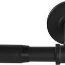 Industrial Curtain Rods for Windows 66 to 120 Inches, Blackout Wrap Around Curtain Rod, for Indoor and Outdoor, 5/8 Inch Diameter, 65 to 120 Inches, Black