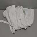 Women's Cute Summer Short Puff Sleeve Tie Cotton Mini Dress, XS