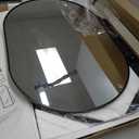 Black Oval Bathroom Mirror for Wall, 2 Pack 24"x36" Bathroom Vanity Mirror for Over Sink, Bedroom, Living Room, Entryway, Metal Frame & HD Shatterproof Glass, Wall Mounted Horizontally or Vertically