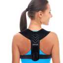 Posture Corrector for Women and Men, Back Brace Adjustable Upper Posture Support, Back Support, Comfortable Back Straightener Support for Clavicle Support, and Providing Pain Relief from Neck (Large